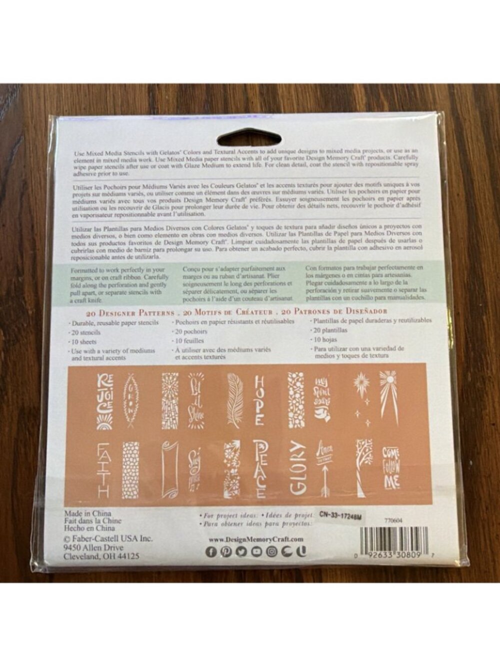 Faber Castell 20 Mixed Media Stencils 302 Collection - Picture 2 of 2